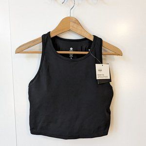 NWT Senita Athletics Black Malibu Crop Top